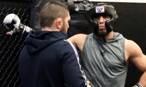 Появилось видео поединка Хабиба Нурмагомедова против Ислама Махачева