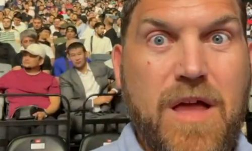 «Когда он оказался сидящим позади меня, я оказался просто потрясен». Фанат Шавката Рахмонова из Англии рассказал о встрече с кумиром