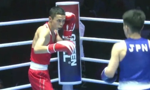 Видео полного боя Сакена Бибосынова против действующего чемпиона мира за выход в финал ЧА-2022 по боксу