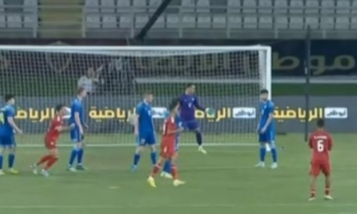 Казахстан пропустил гол на 13-й минуте матча с ОАЭ. Видео