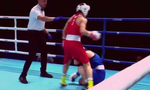 Видео боя с двумя нокдаунами, или как Казахстан оставил Германию без «золота» ЧМ-2022 по боксу