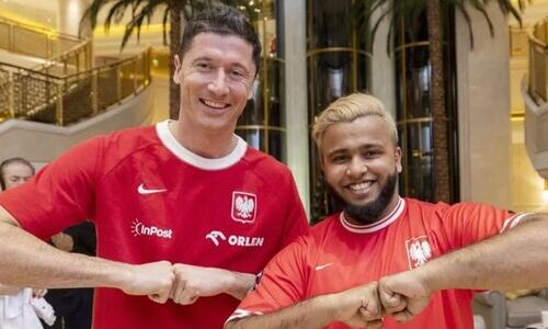 Левандовски встретился с саудовским «поляком» на ЧМ-2022. Фото