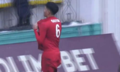 Видео гола Касыма матча Премьер-Лиги «Актобе» — «Кайрат»