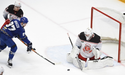 Фоторепортаж с матча КХЛ «Барыс» — «Витязь» 2:3