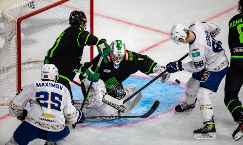 Фоторепортаж с матча КХЛ «Салават Юлаев» — «Барыс» 0:2