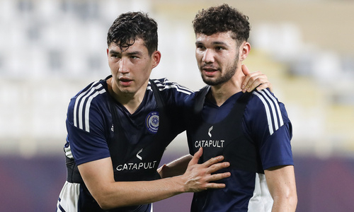 Фоторепортаж с предыгровой тренировки сборной Казахстана в ОАЭ