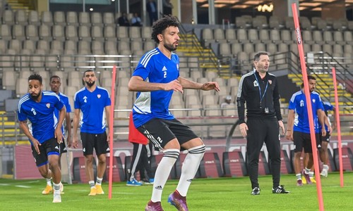 Фоторепортаж с тренировки сборной ОАЭ перед матчем с Казахстаном