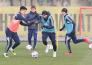 Фоторепортаж с тренировки сборной Казахстана в Алматы