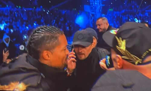 «Смотрит как баран». Усика высмеяли на родине за битву взглядов с Фьюри. Видео