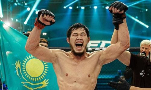 Казахстанский боец прошел взвешивание перед боем с чемпионом лиги Хабиба Нурмагомедова