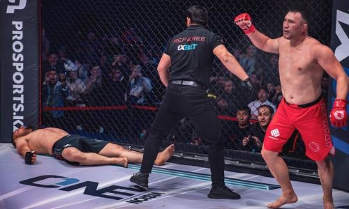 Зверский нокаут первого казаха в истории UFC вошел в мировой топ-10 лучших финишей недели. Видео