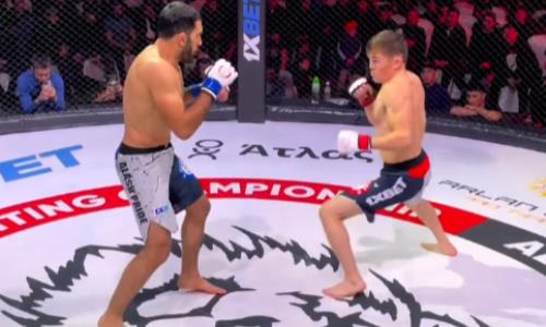 Казахстанский победитель Гран-при быстро финишировал азербайджанца в главном бою вечера. Видео