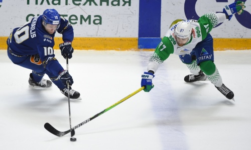 Фоторепортаж с матча КХЛ «Барыс» — «Салават Юлаев» 2:1