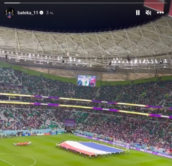 Зайнутдинов побывал на матче плей-офф ЧМ-2022. Фото