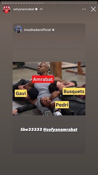 Игрок сборной Марокко потроллил испанцев после громкой сенсации на ЧМ-2022. Фото