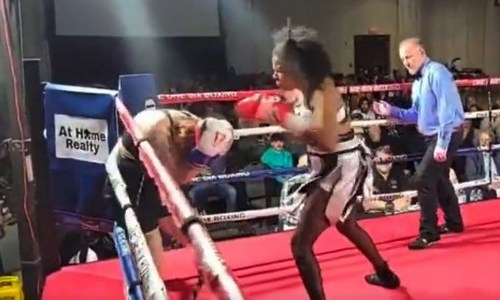 Дебютантку профи-бокса нокаутировали за 12 секунд. Видео