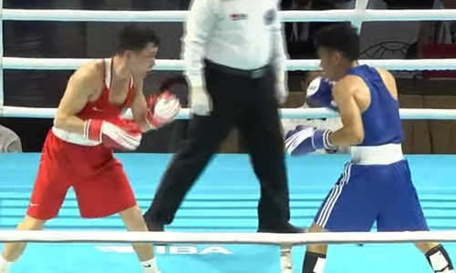Видео полного боя, или Как казахстанский боксер деклассировал соперника на старте ЧА-2023 до 22 лет