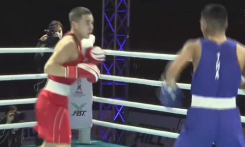 Видео полного боя, или Как казахстанец ответил судьям нокаутом хозяина ЧА-2023 по боксу до 22 лет
