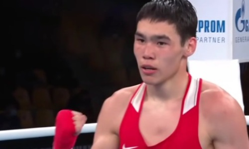 Чемпион мира из Казахстана нокаутом гарантировал медаль ЧА-2023 до 22 лет по боксу
