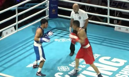 Видео полного боя чемпиона мира из Казахстана против узбекистанца за «золото» ЧА-2023 по боксу до 22 лет