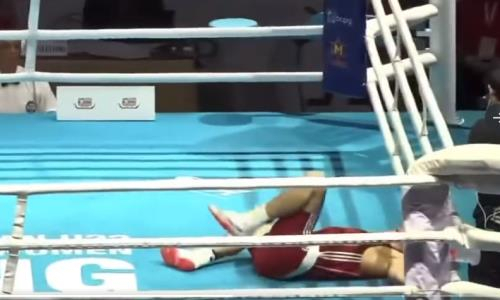 «Абсолютно сравнял с землей». Нокаут казахстанского боксера в бою с узбекистанцем восхитил зарубежного эксперта. Видео