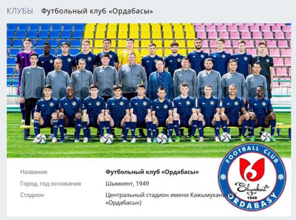 «Ордабасы» поменял логотип клуба. Фото