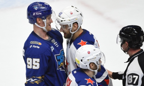 Фоторепортаж с матча КХЛ «Барыс» — ЦСКА 2:5