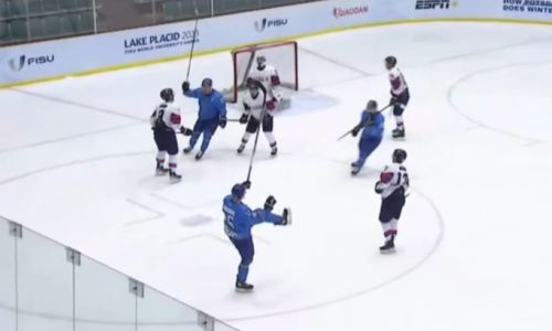 Видеообзор разгромной победы Казахстана в стартовом матче хоккейного турнира Универсиады-2023
