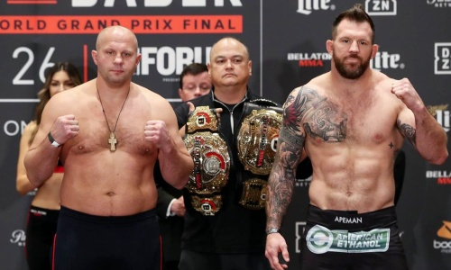 Стало известно время начала боя Емельяненко — Бейдер за титул чемпиона Bellator