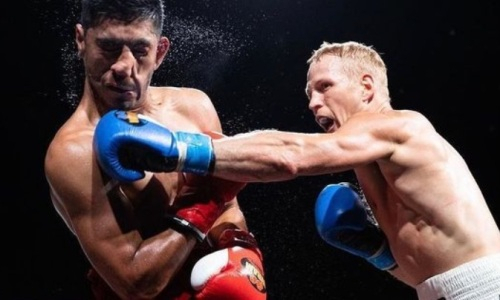 Появилось видео нокаута казахстанского боксера в бою за титул WBA