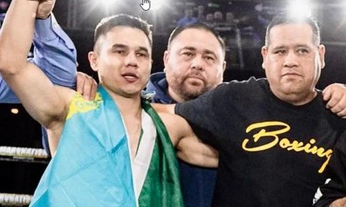 Казахстанский боксер озвучил дату следующего боя после победного дебюта в США