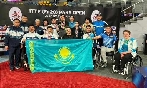 Казахстанцы завоевали 11 медалей на открытом чемпионате по пара настольному теннису в Египте