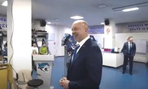 «Барыс» представил видео из раздевалки после победы над ЦСКА