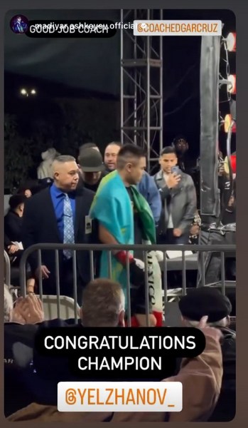 Казахстанский боксер вышел на бой в США под двумя флагами