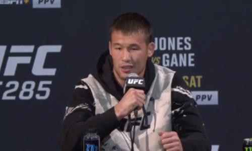 Казахский язык вошел в историю UFC после заявления Шавката Рахмонова. Видео