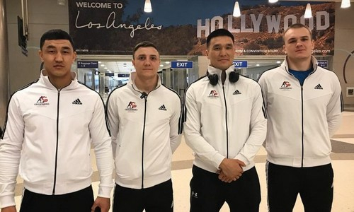 Казахстанские боксеры прибыли в США и получили сообщение от тренера «Канело»