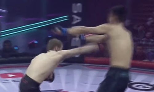 Молниеносным нокаутом за 52 секунды завершился бой ММА Казахстан — Узбекистан. Видео