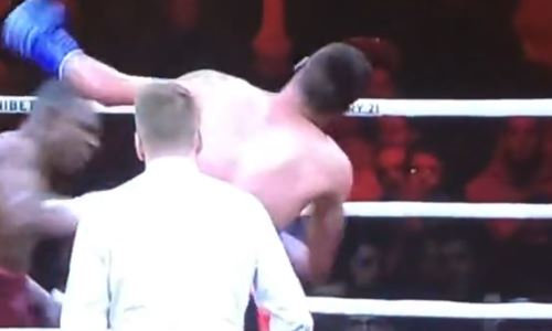 Яркий нокаут в 12-м раунде решил исход боксерского боя за чемпионский пояс. Видео