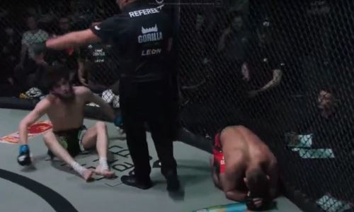 Видео полного боя казахстанского файтера и «Маугли» из России с безумной рубкой и нокаутом