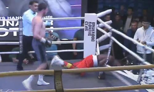 Шокирующим нокаутом завершился бой непобежденного узбекистанского боксера за титул WBC. Видео