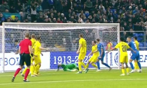 Видео голов матча Казахстан — Словения в отборе на Евро-2024