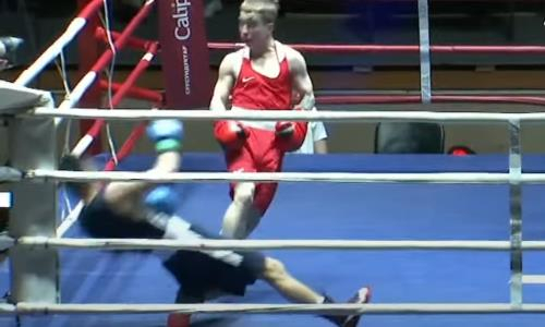 Чудовищный нокаут в первом раунде случился на международном турнире по боксу с участием Казахстана. Видео