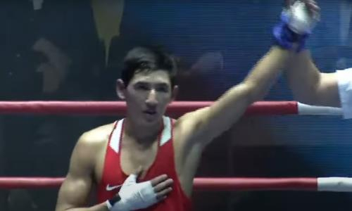 Казахстан получил первого финалиста международного турнира по боксу. Видео