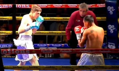 Видео полного боя с быстрым нокаутом мексиканца от казахстанского чемпиона из зала «Канело»