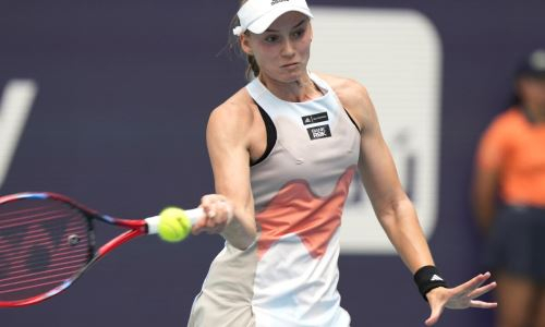 Появилось видео разгромной победы Елены Рыбакиной перед полуфиналом турнира в Майами