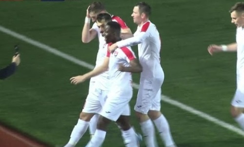 Видео гола Милойко матча Премьер-Лиги «Кайсар» — «Аксу»