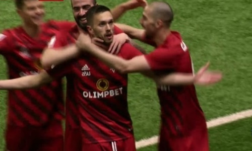 Видео второго гола Филиповича матча Премьер-Лиги «Астана» — «Актобе»