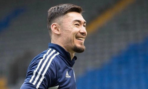 Представлен фоторепортаж с тренировки сборной Казахстана на «Астана Арене»