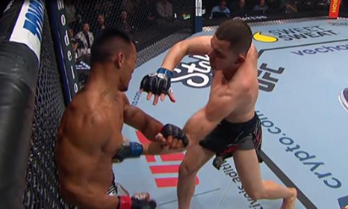 Видео полного боя казаха в UFC с убойным нокаутом
