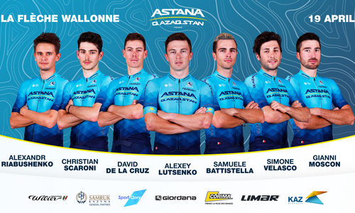 Представлен состав «Астаны» на велогонку «Флеш Валлонь»